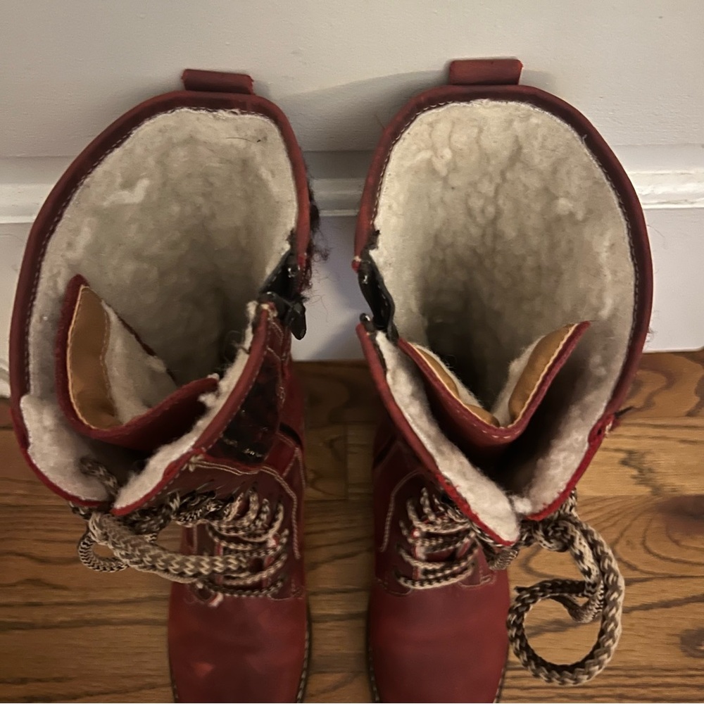 Bos & Co insulated boots, “Holland” red leather suede size 7.5 (38) - Picture 8 of 12